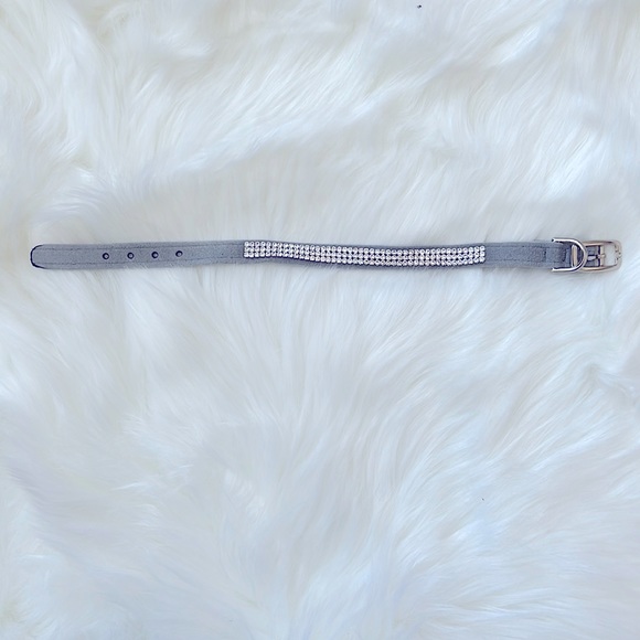 Susan Lanci 3 Row Gray Giltmore Collar - Picture 1 of 2